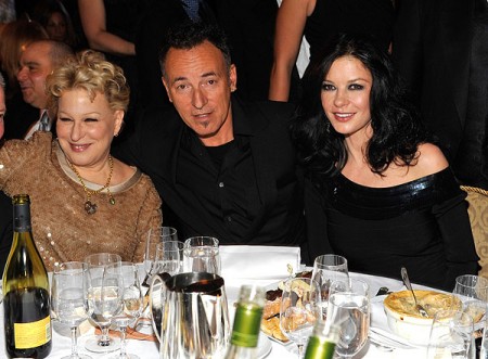 Bette Midler, Bruce Springsteen and Catherine Zeta-Jones