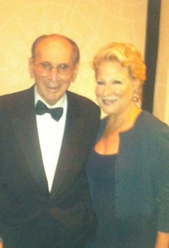 Bette With Lyricist Hal David At Songwriters Hall Of Fame