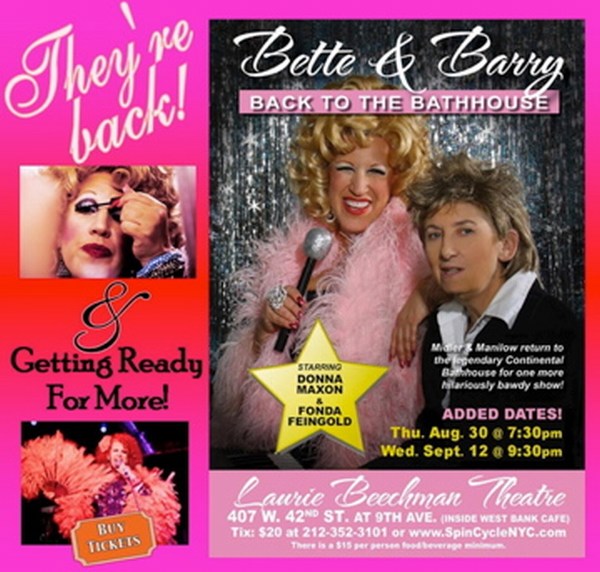 Hey New Yorkers! Bette And Barry....They're Back!  Sort Of...Have A Closer Look!