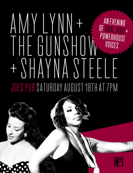 Hey New Yorkers ~ Shayna Steele @ Joe's Pub Tomorrow Night ~ August 18, 2012