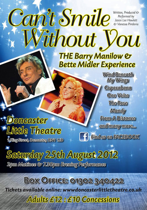 Calling All UK Bette Midler & Barry Manilow Fans ~ Tribute Show Arriving!!! ~ August 25, 2012