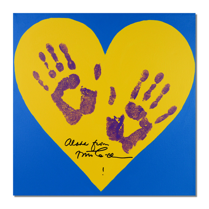 Bid on Bette's hand prints for Valspar Hearts & Hands for Habitat 2013