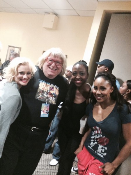 Bruce Vilanch with the Harlettes