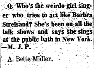 BetteBack April 25, 1971: Bette Midler As The Acid Queen In Tommy (Interview)