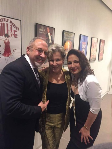 Bette With The Estefan's At Broadway Premiere Of "On Your Feet" Last Night