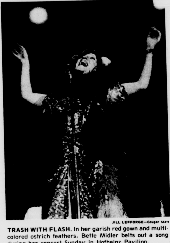 BetteBack November 27, 1973: Bette Midler Gets A Standing Ovation