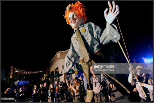 Giant Bette Midler As Winifred Puppet Parades Down Derby Street Thanks To National Parks Service