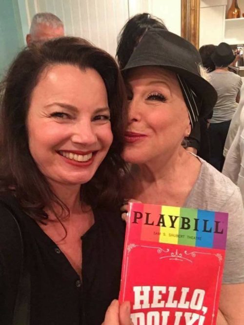 Photo: Bette Midler and Fran Drescher (The Nanny) Backstage at "Hello Dolly"
