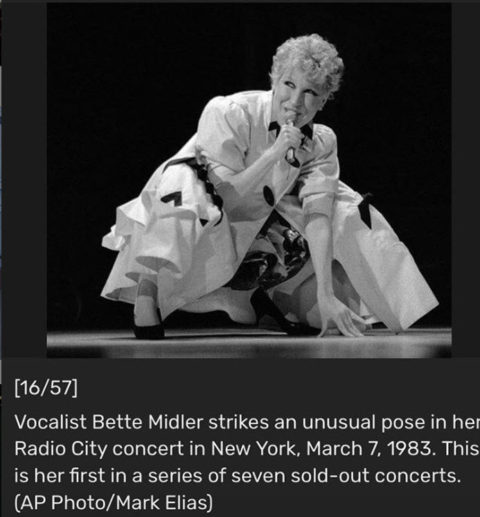 Bette Midler and Fashion