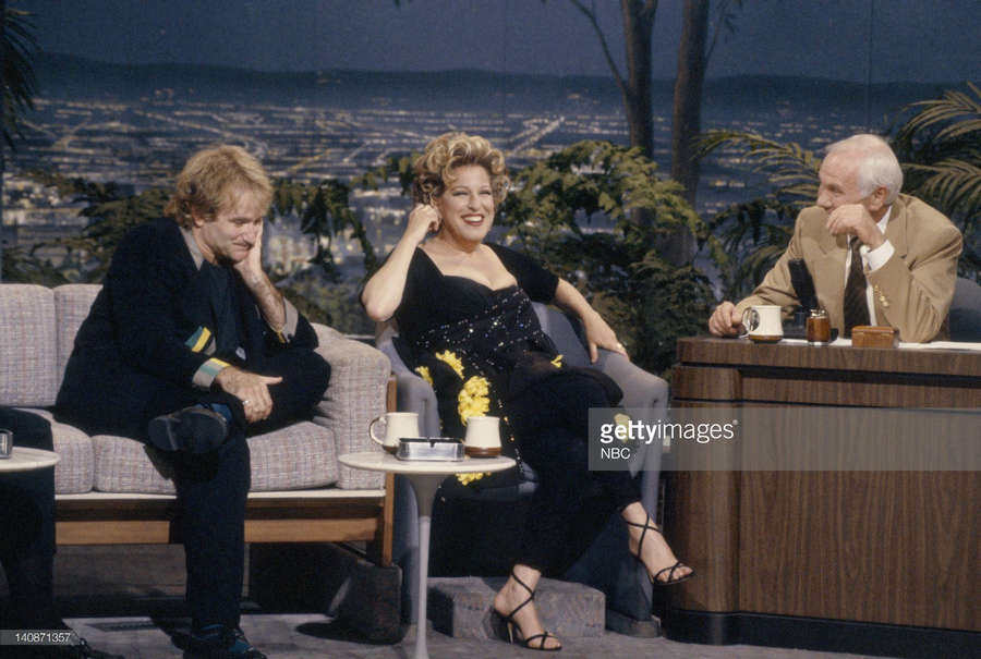 Robin Williams, Bette Midler were the last guests on Johnny Carson's The Tonight Show (Videos Included)