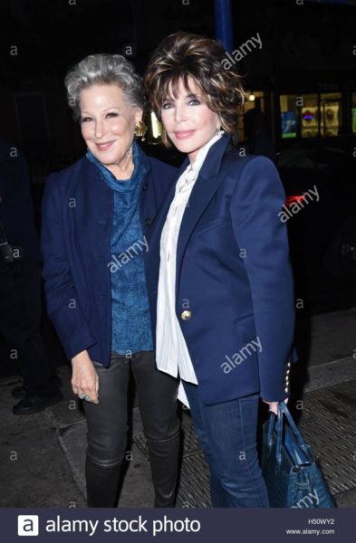 Bette Midler and Carole Bayer Sager after a conversation about Sager's new bio