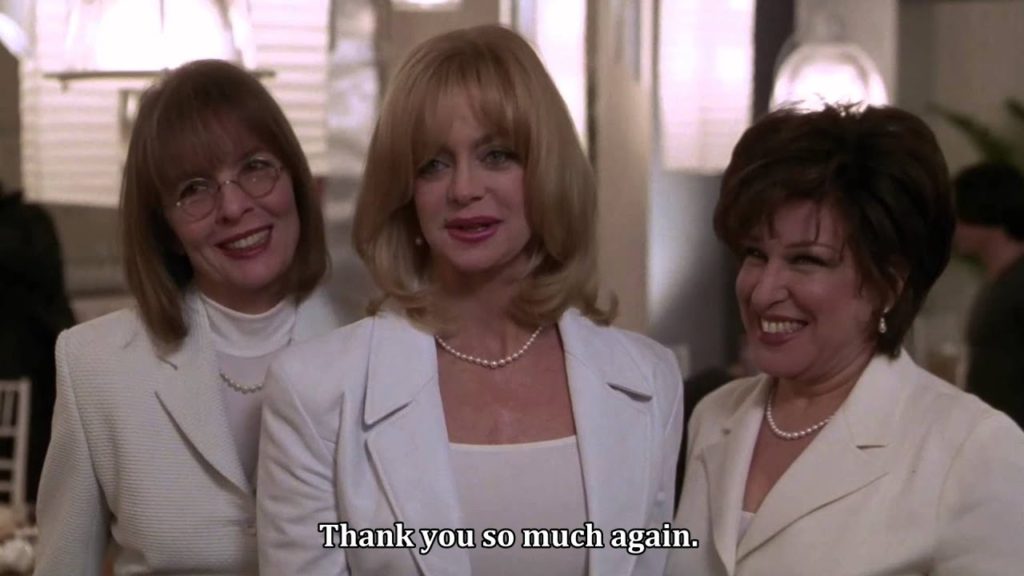Goldie Hawn, Diane Keaton, and Bette Midler in First Wives Club