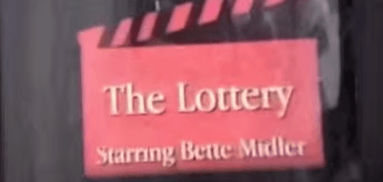 Video: Bette Midler In 'The Lottery'