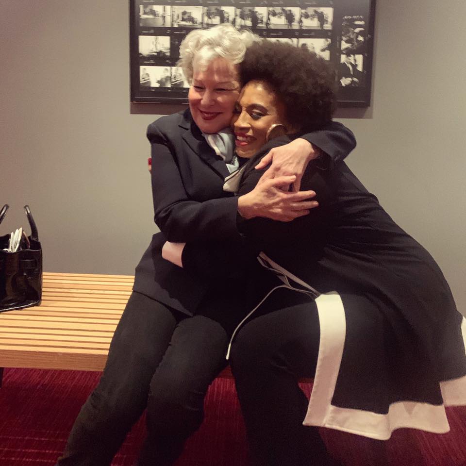 Bette Midler and Jenifer Lewis backstage after Jenifer's concert at Lincoln Center 2019