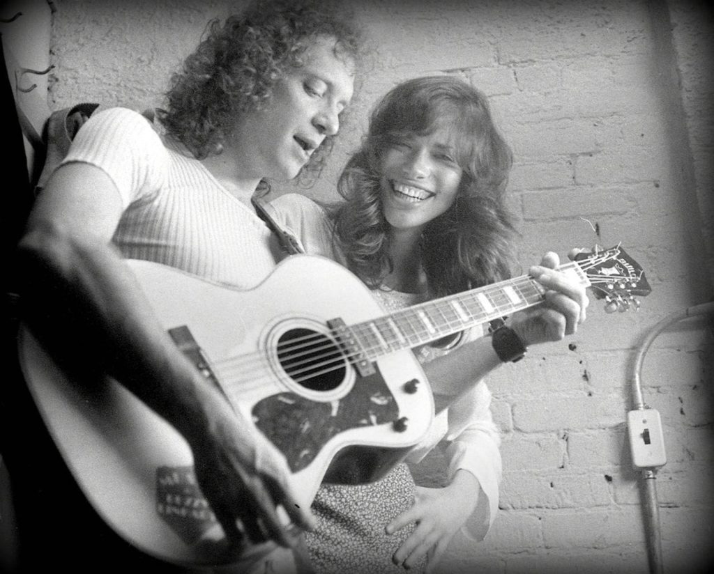 Buzzy Linhart with Carly Simon circa early 1970's