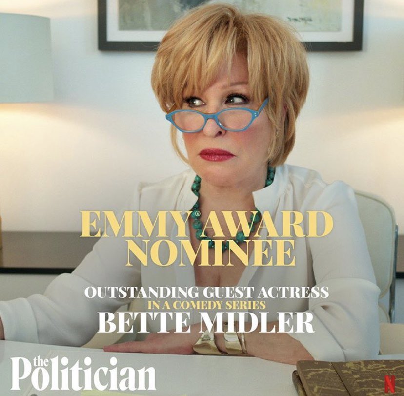 Congrats Bette Midler on your 2020 Emmy Nomination