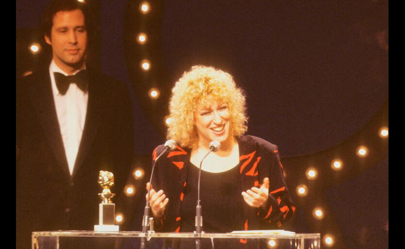 Bette Midler at the 1980 Golden Globes