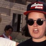 Bette Midler and Rosie O'Donnell campaigning for Clinton/Gore