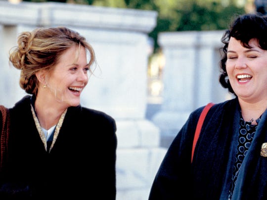 Rosie O'Donnell and Meg Ryan in Sleepless in Seattle