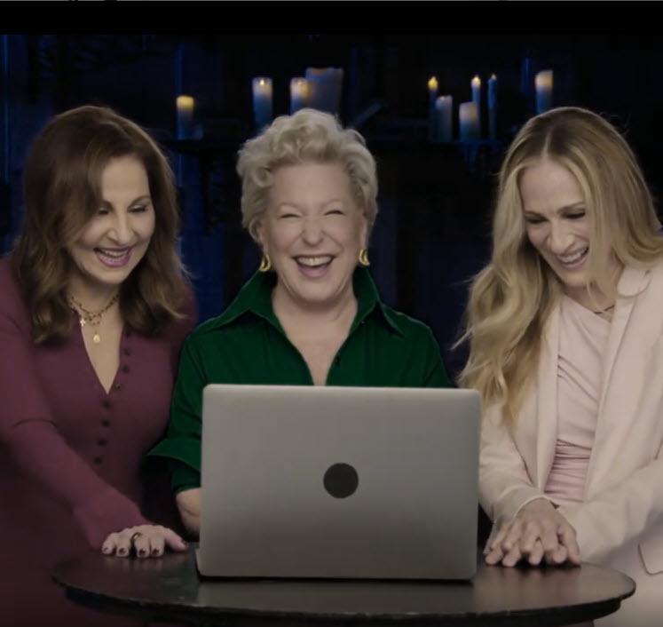 Bette Midler, Sarah Jessica Parker, and Kathy Najimy React To Viewing The First Hocus Pocus 2 Trailer
