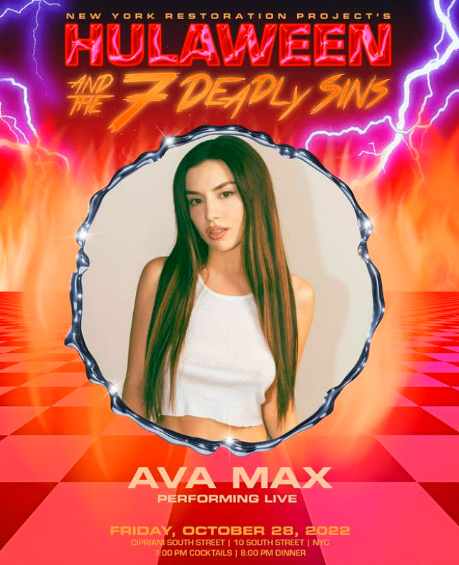 Global pop sensation Ava Max will perform her hits live, including the iconic “Sweet But Psycho” 
and her new single, “Million Dollar Baby.” 