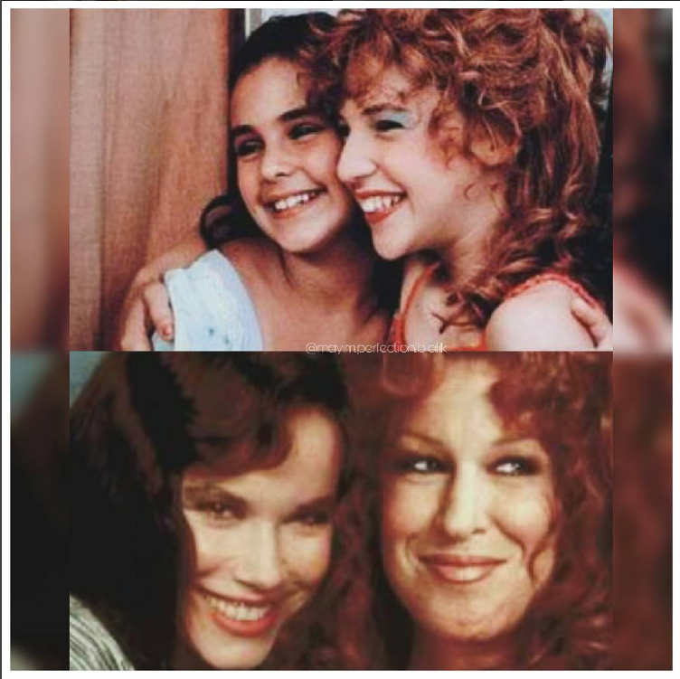 Bette Midler and Barbara Hershey in Beaches. Mayim Bayilik and Marcy Leeds