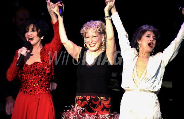 Chita Rivera, Bette Midler and Rita Moreno during Katie Couric and the Entertainment Industry Foundation (EIF) Unite Hollywood & Broadway Stars to Launch The Jay Monahan Center for Gastrointestinal Health - Show at The Waldorf Astoria in New York City, New York, United States. (Photo by Theo Wargo/WireImage)