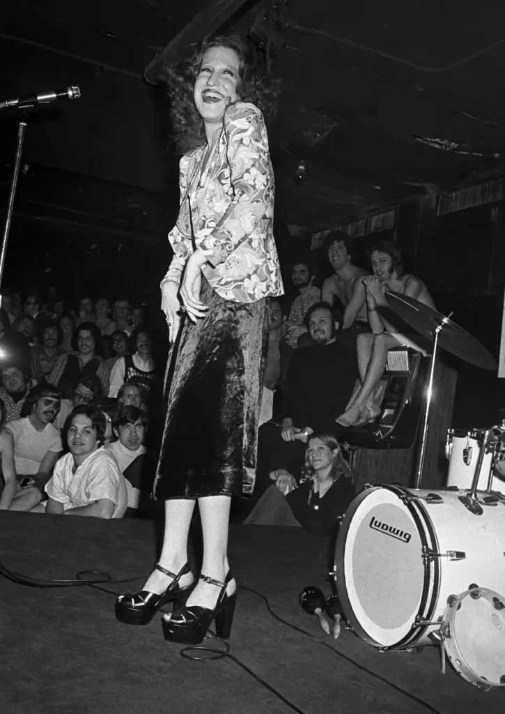 The Oscar-nominated star launched her career performing at the Continental Baths, a gay cruising spot on New York City's Upper West Side, in the '70s