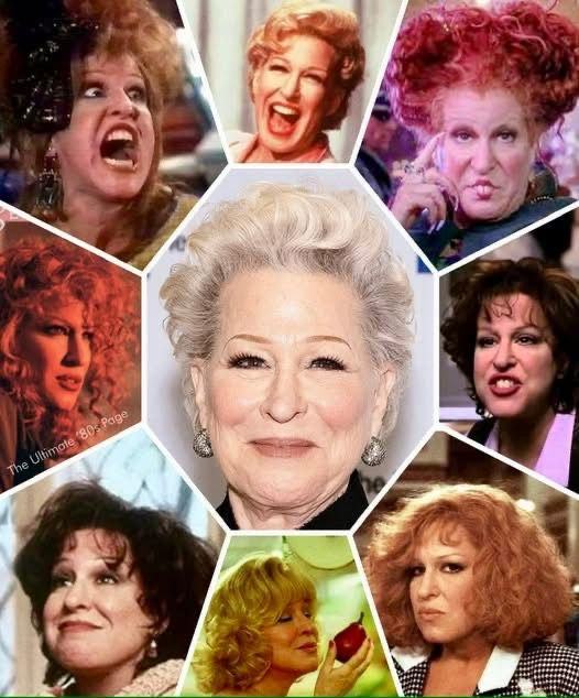 Collage of multiple women's portraits arranged in a hexagonal mosaic around a centered smiling older woman.