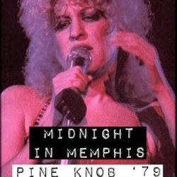 Live performance cover: singer at a mic with blue 'Full Song' banner and text 'Midnight in Memphis' 'Pine Knob ’79' on dark background.
