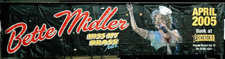 Bette Midler Concert Banner Auction On EBay