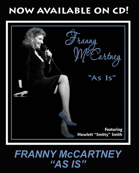 Ex Harlette Franny McCartney's "As Is" on CD is Pure Listening Bliss
