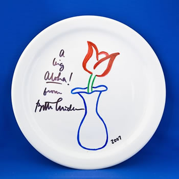 Bette Designs "Plate"And Signs It For Parkinsons:<br> Bids Extended Till May 21 (Thank You Paul!)
