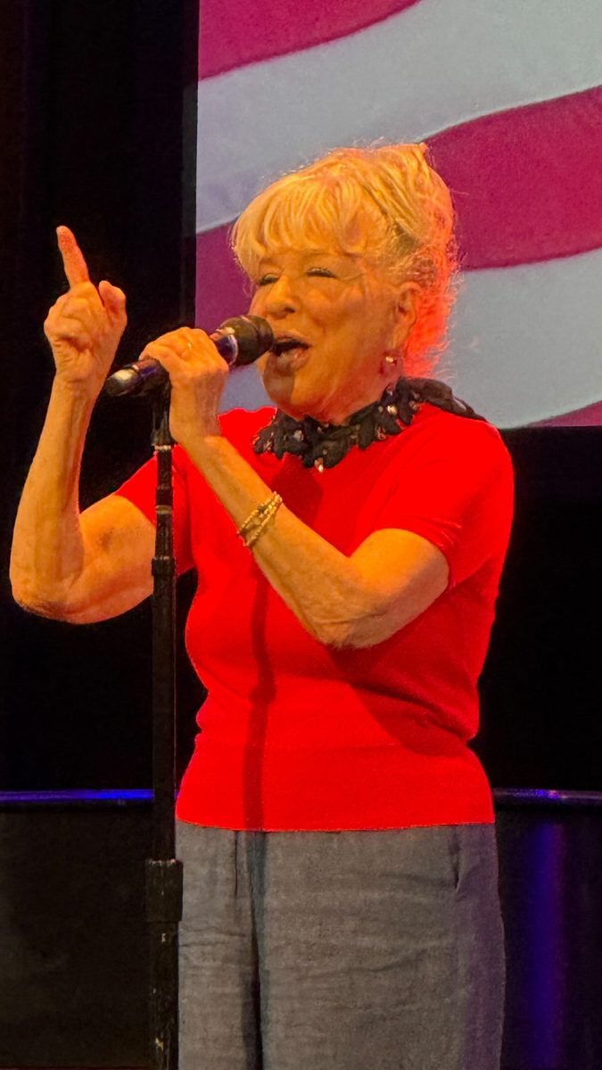 JUNE 14: Bette Midler performs onstage during Rise Up, Sing Out: A Concert for the First Amendment  on June 14, 2026 in New York City. 