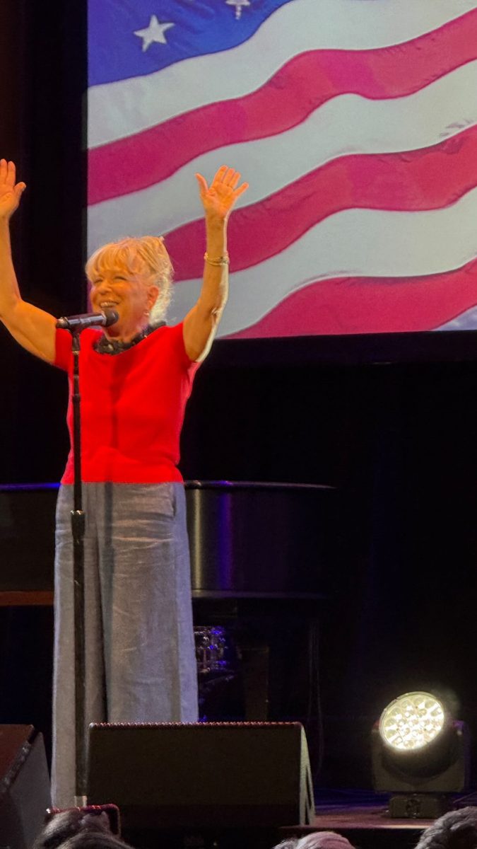 JUNE 14: Bette Midler performs onstage during Rise Up, Sing Out: A Concert for the First Amendment  on June 14, 2026 in New York City. 