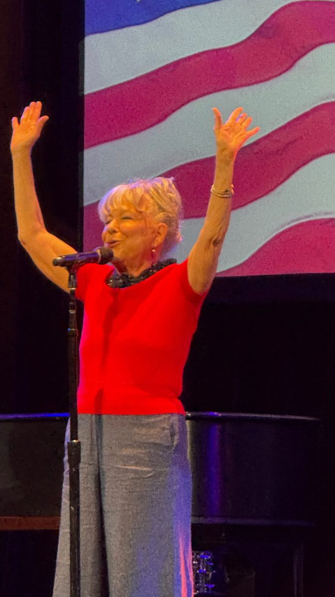JUNE 14: Bette Midler performs onstage during Rise Up, Sing Out: A Concert for the First Amendment  on June 14, 2026 in New York City. 