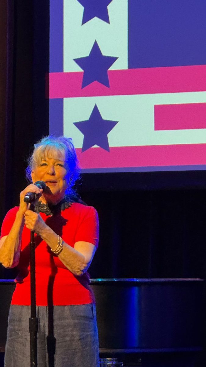JUNE 14: Bette Midler performs onstage during Rise Up, Sing Out: A Concert for the First Amendment  on June 14, 2026 in New York City. 