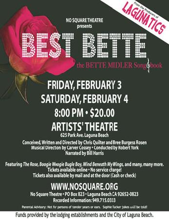 Laguna Beach: Bawdy 'Best Bette' Tribute Feb 3 - 4, 2006