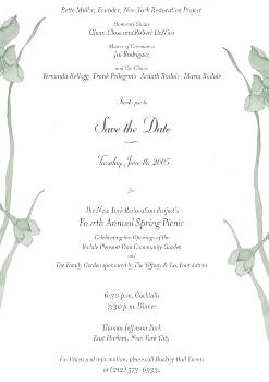 Save The Date: NYRP's 2005 Spring Picnic, Tuesday, June 14